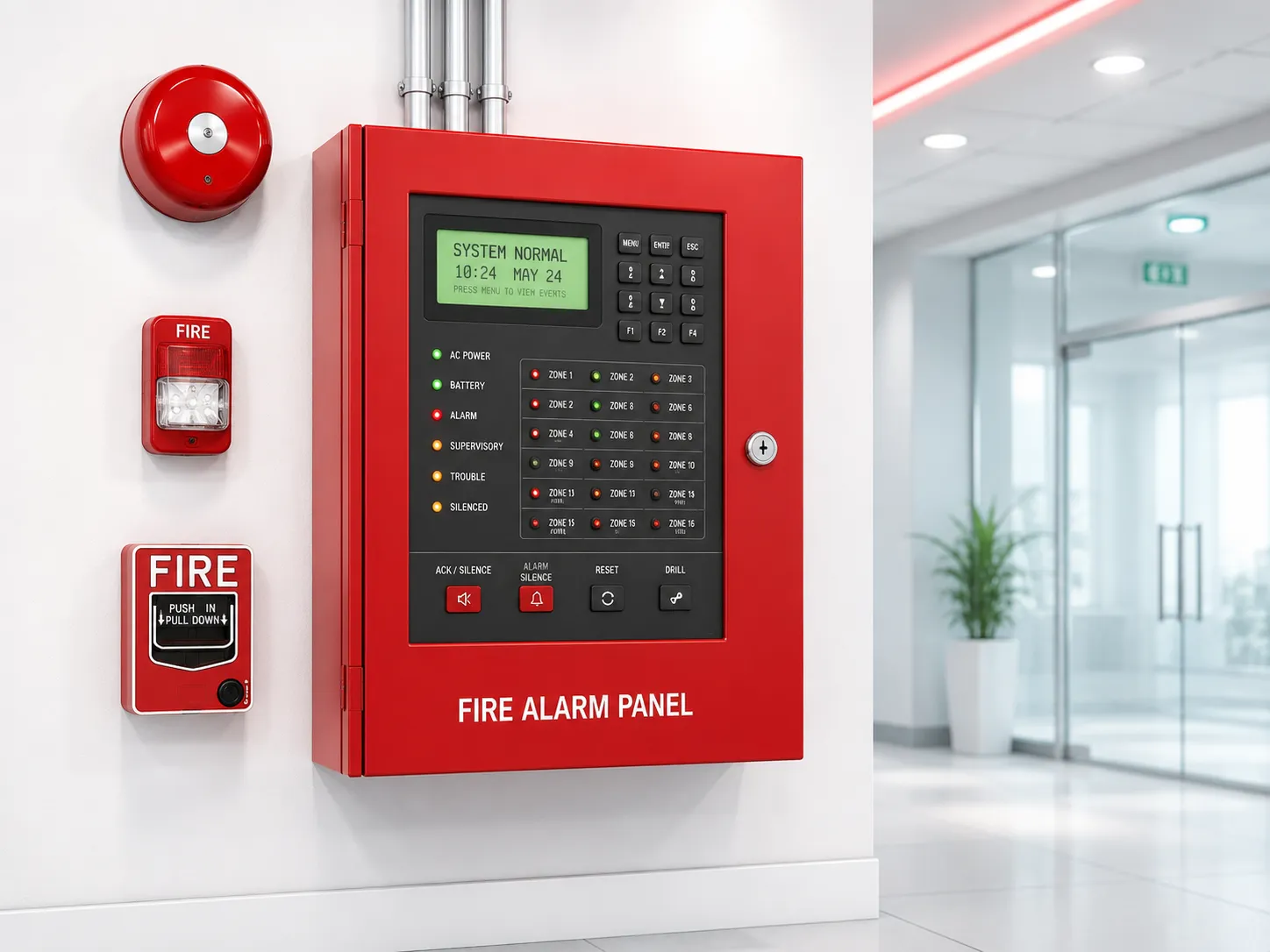 Fire alarm panel batteries – UL-94-V0 flame retardant VRLA backup power